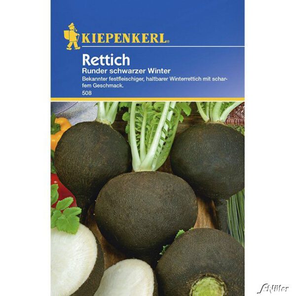 Rettich 'Runder Schwarzer Winter'